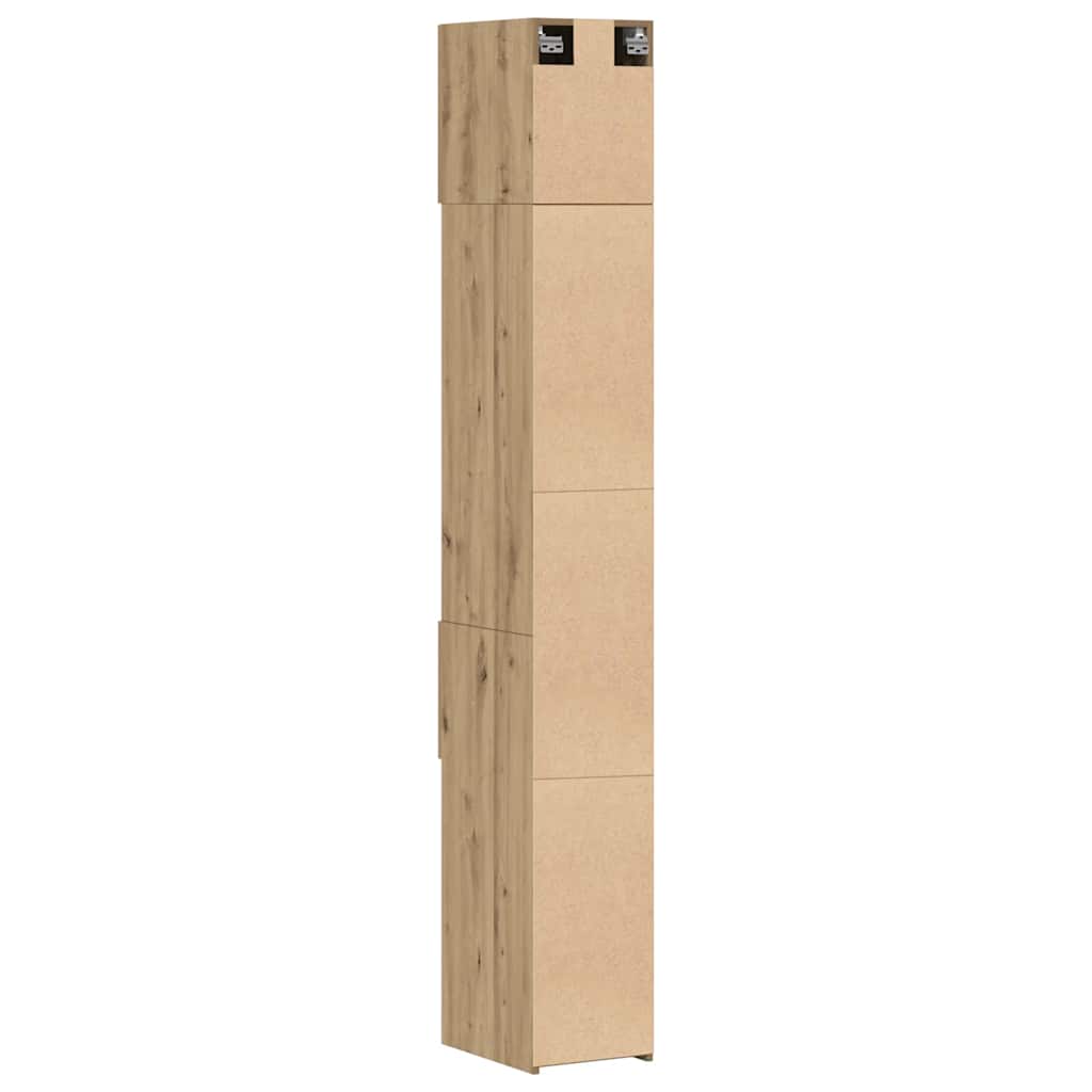 Ormarić za pohranu 2 pcs Umjetnički hrast 30 x 42,5 x 225 cm