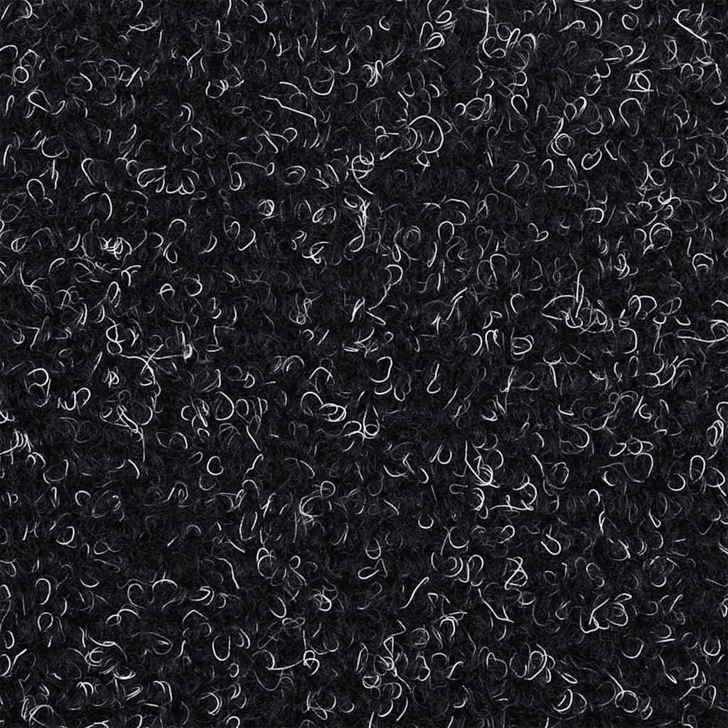 Prostirke za stepenice, samoljepljive, 20 kom, 65x21x4 cm, crne, poluokrugle, velike