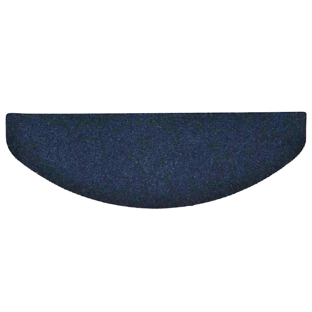 Prostirke za stepenice, samoljepljive, 20 kom. 65x21x4 cm, tamnoplave, poluokrugle, velike