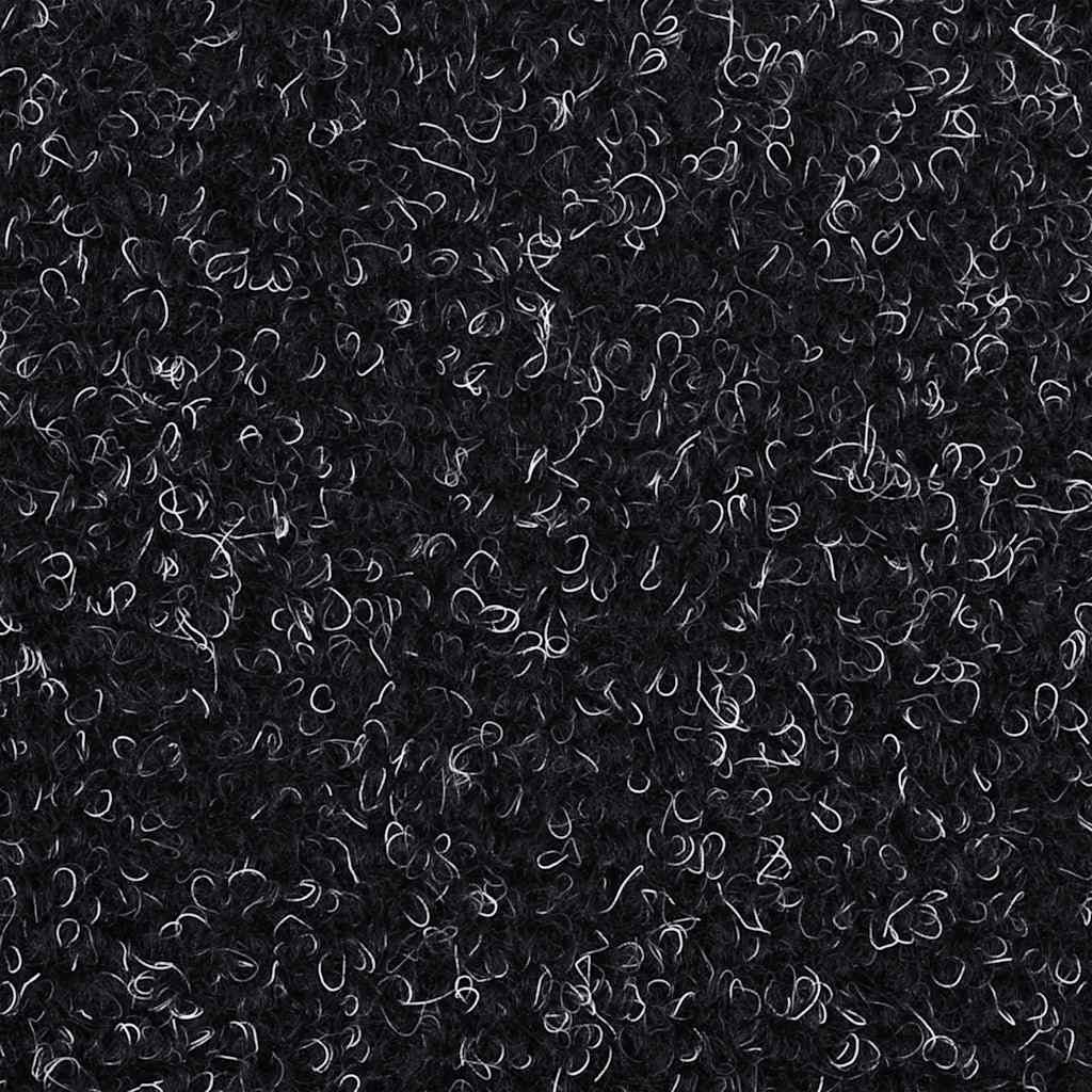 Prostirke za stepenice, samoljepljive, 30 kom, 65x21x4 cm, crne, poluokrugle, velike