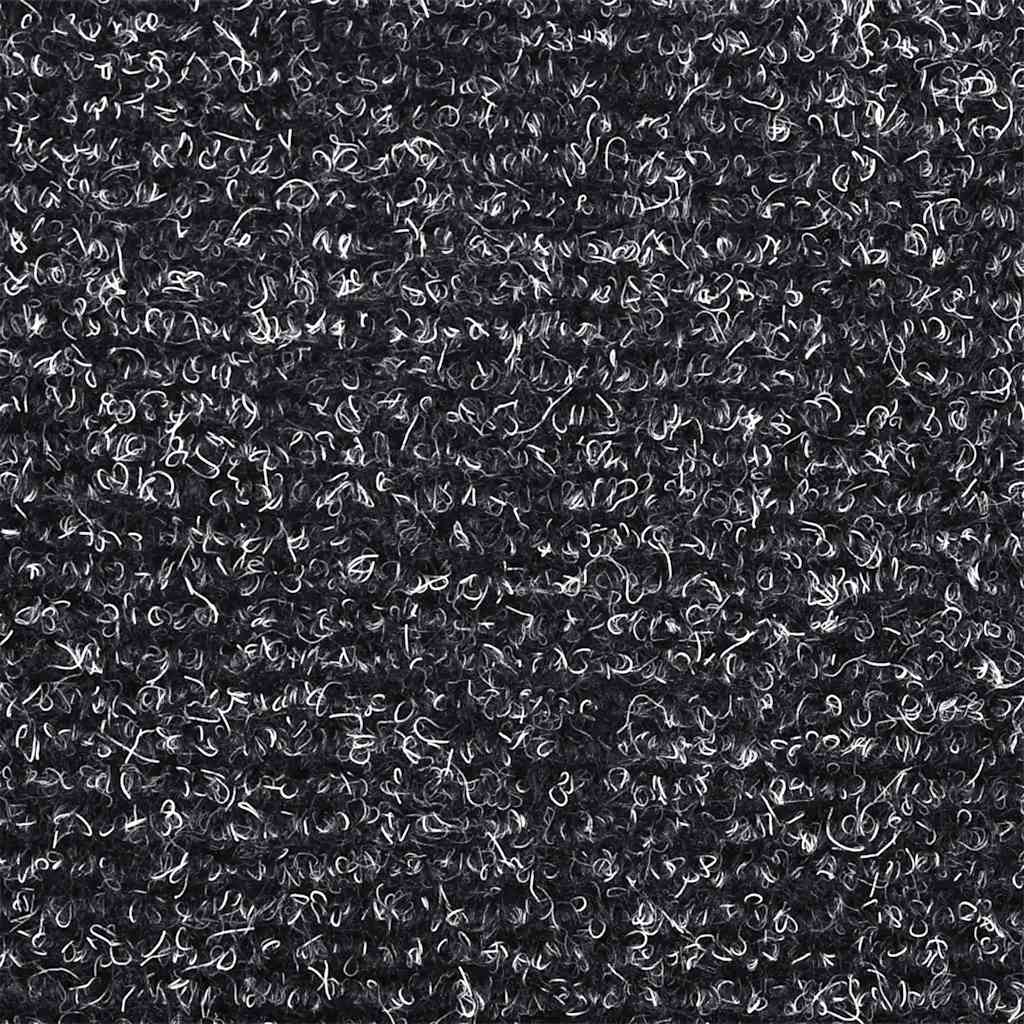 Prostirke za stepenice, samoljepljive, 20 kom. 56x17x3 cm, tamno sive, poluokrugle