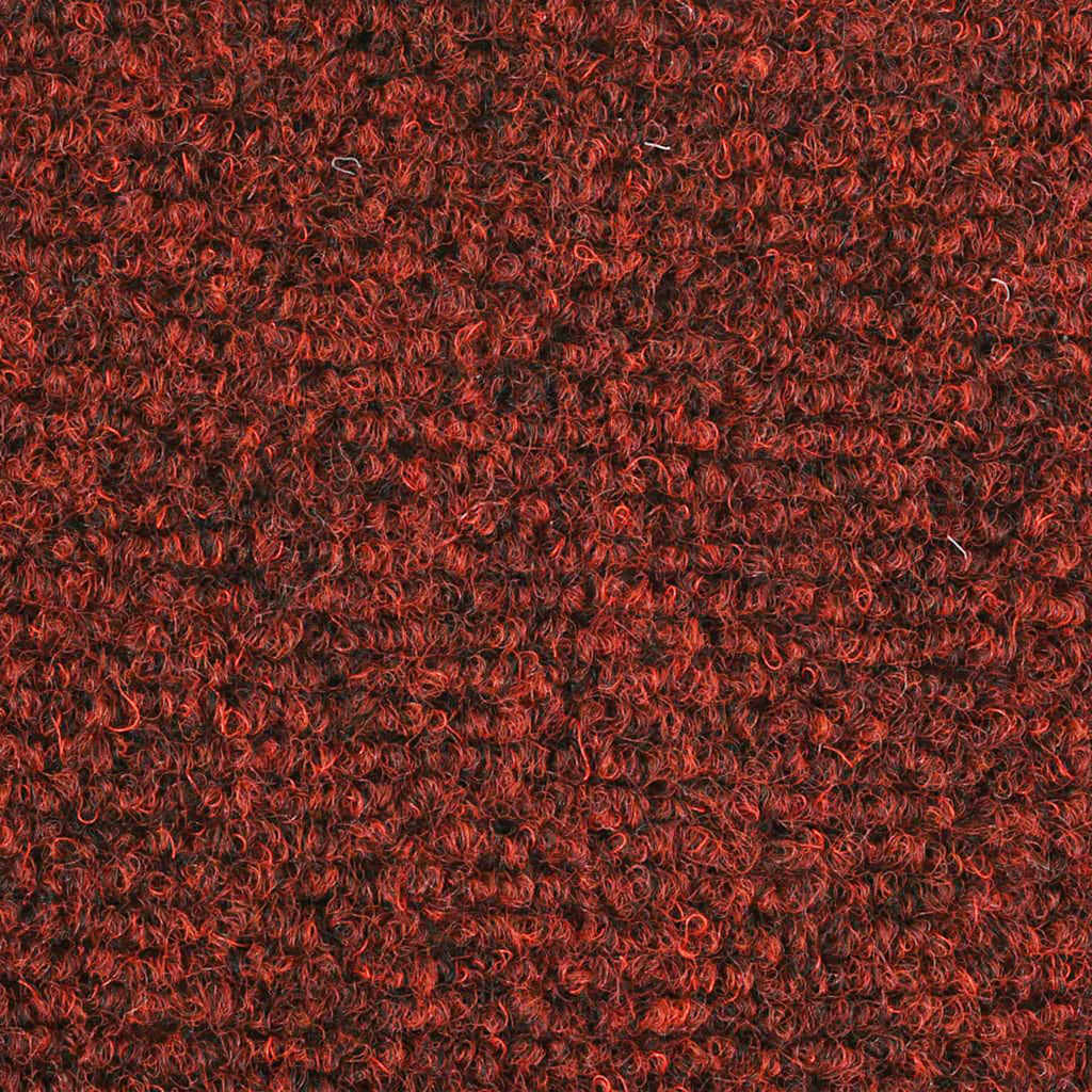Prostirke za stepenice, samoljepljive, 30 kom, 56x17x3 cm, bordo crvene, poluokrugle