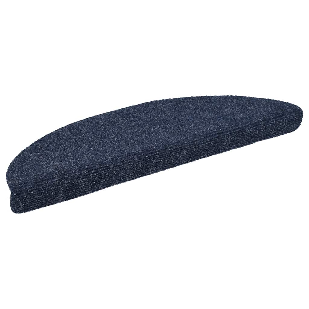 Prostirke za stepenice samoljepljive 30 kom 56x17x3 cm plave poluokrugle