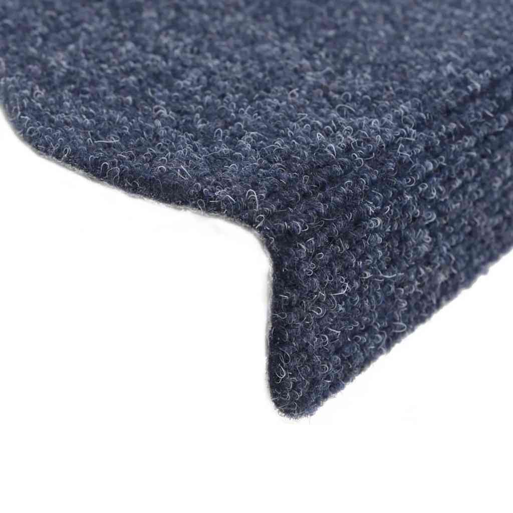 Prostirke za stepenice samoljepljive 30 kom 56x17x3 cm plave poluokrugle