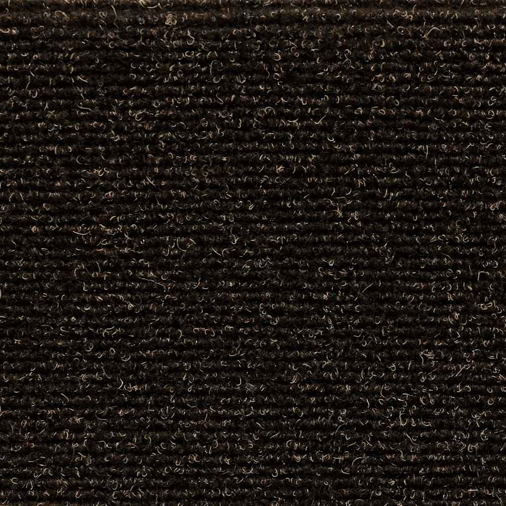 Prostirke za stepenice, samoljepljive, 30 kom, 56x17x3 cm, tamnosmeđe, poluokrugle