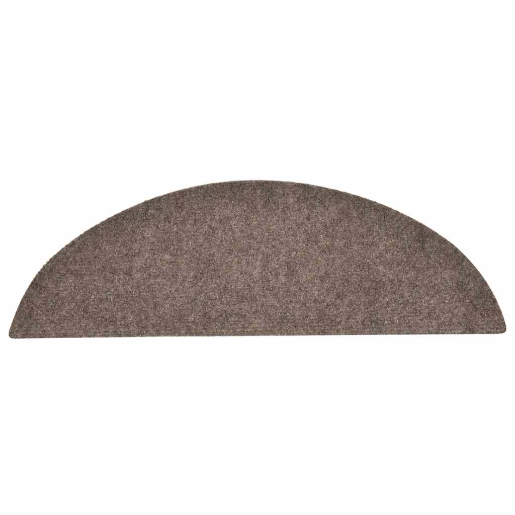 Prostirke za stepenice, samoljepljive, 30 kom, 56x17x3 cm, bež, poluokrugle