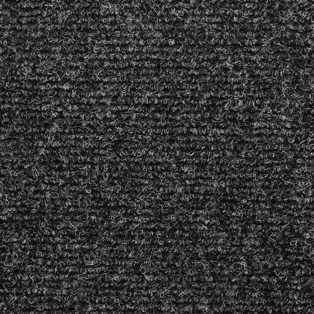Prostirke za stepenice samoljepljive 30 kom 65x21x4 cm tamnosive pravokutne rubove