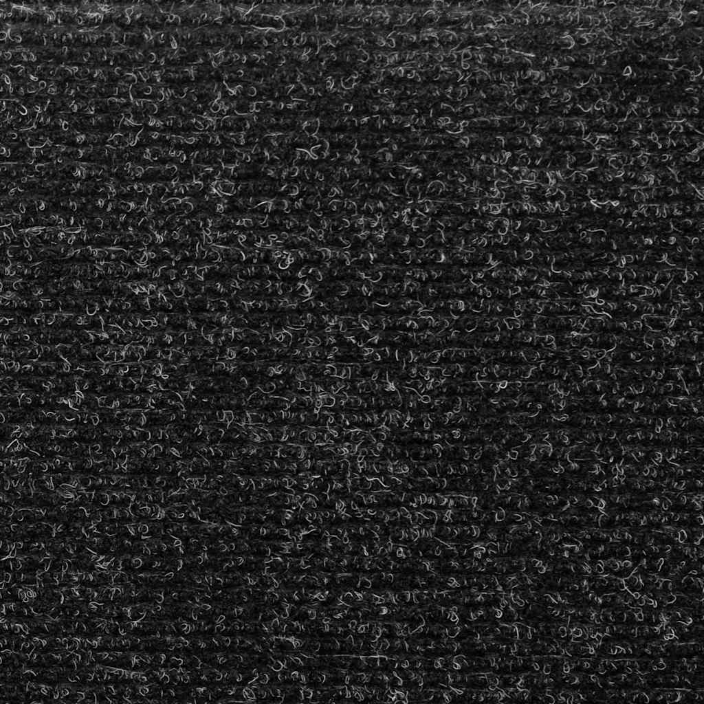 Prostirke za stepenice samoljepljive 30 kom 65x21x4 cm crne pravokutne rubove