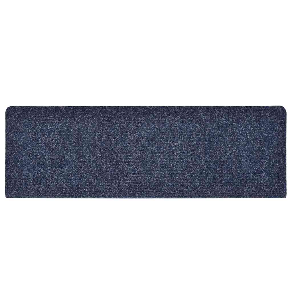 Prostirke za stepenice samoljepljive 30 kom 65x21x4 cm plave pravokutne rubove