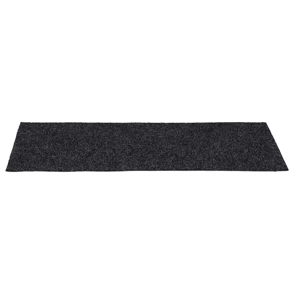 Prostirke za stepenice samoljepljive 30 kom 60x25 cm tamnosive pravokutne