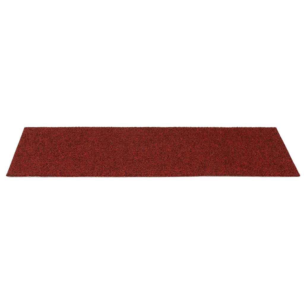 Prostirke za stepenice samoljepljive 30 kom 60x25 cm bordo crvene pravokutne