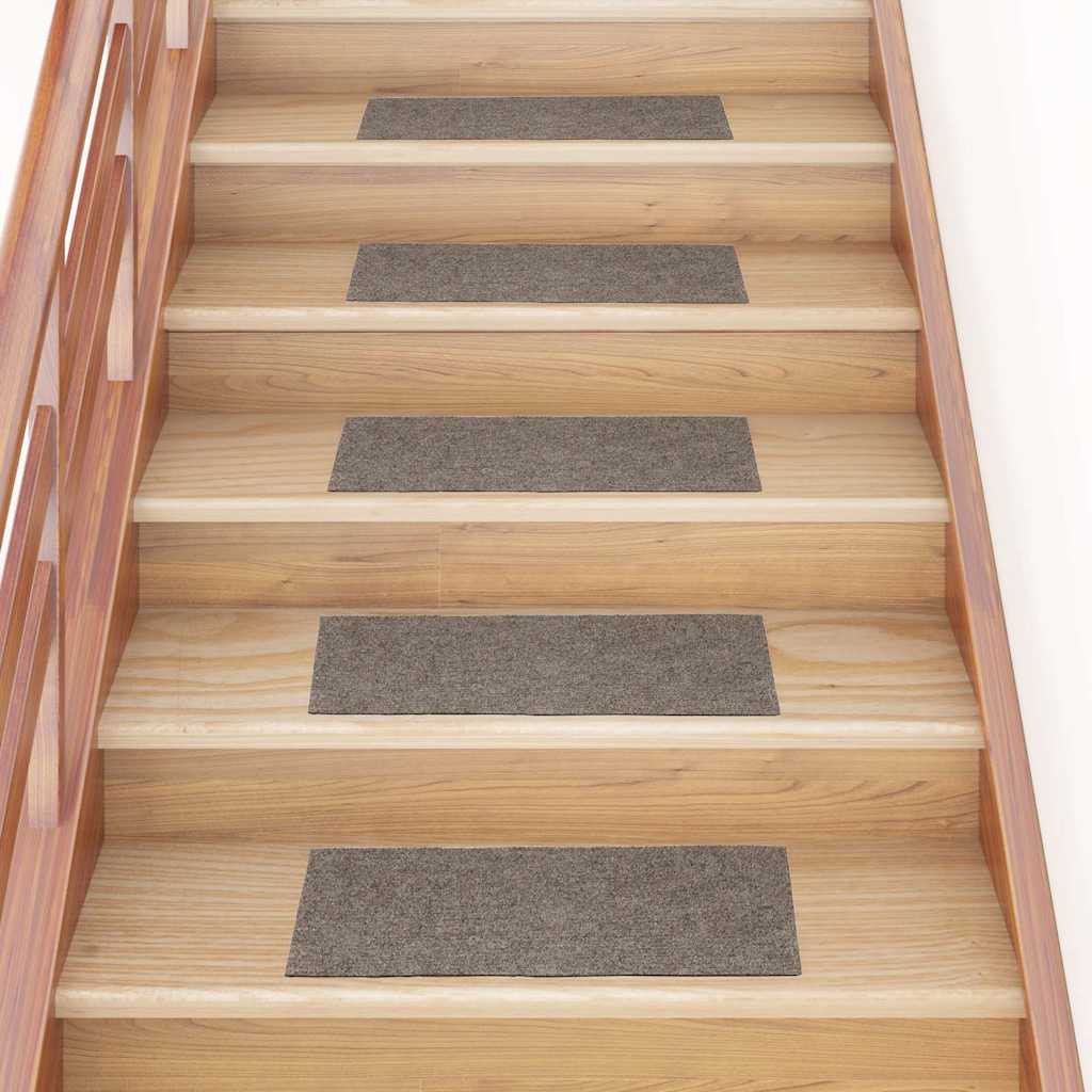 Prostirke za stepenice samoljepljive 30 kom 60x25 cm bež pravokutne