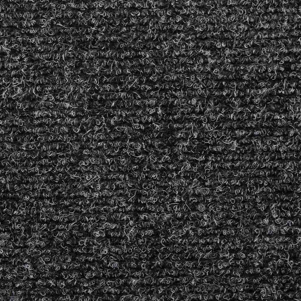 Prostirke za stepenice samoljepljive 20 kom 65x21x4 cm tamnosive pravokutne rubove