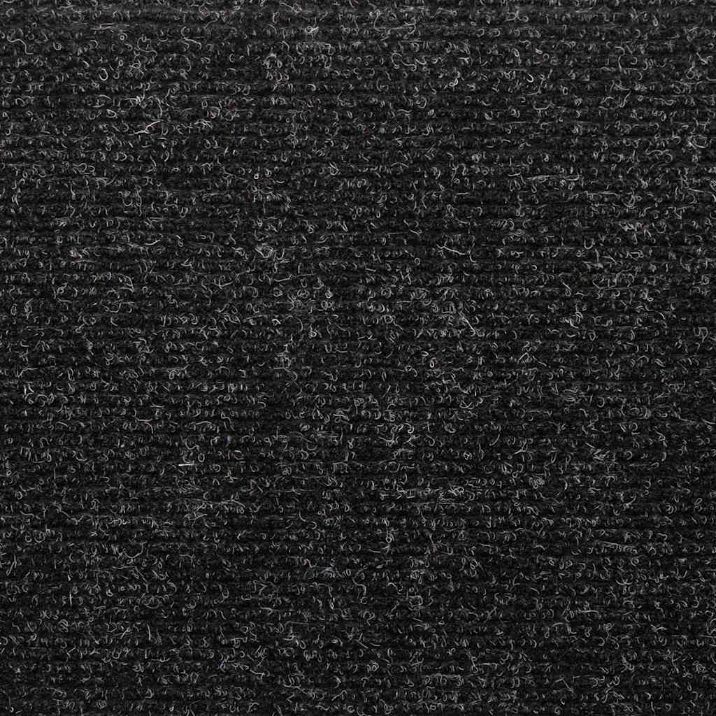 Prostirke za stepenice samoljepljive 20 kom 65x21x4 cm crne pravokutne rubove
