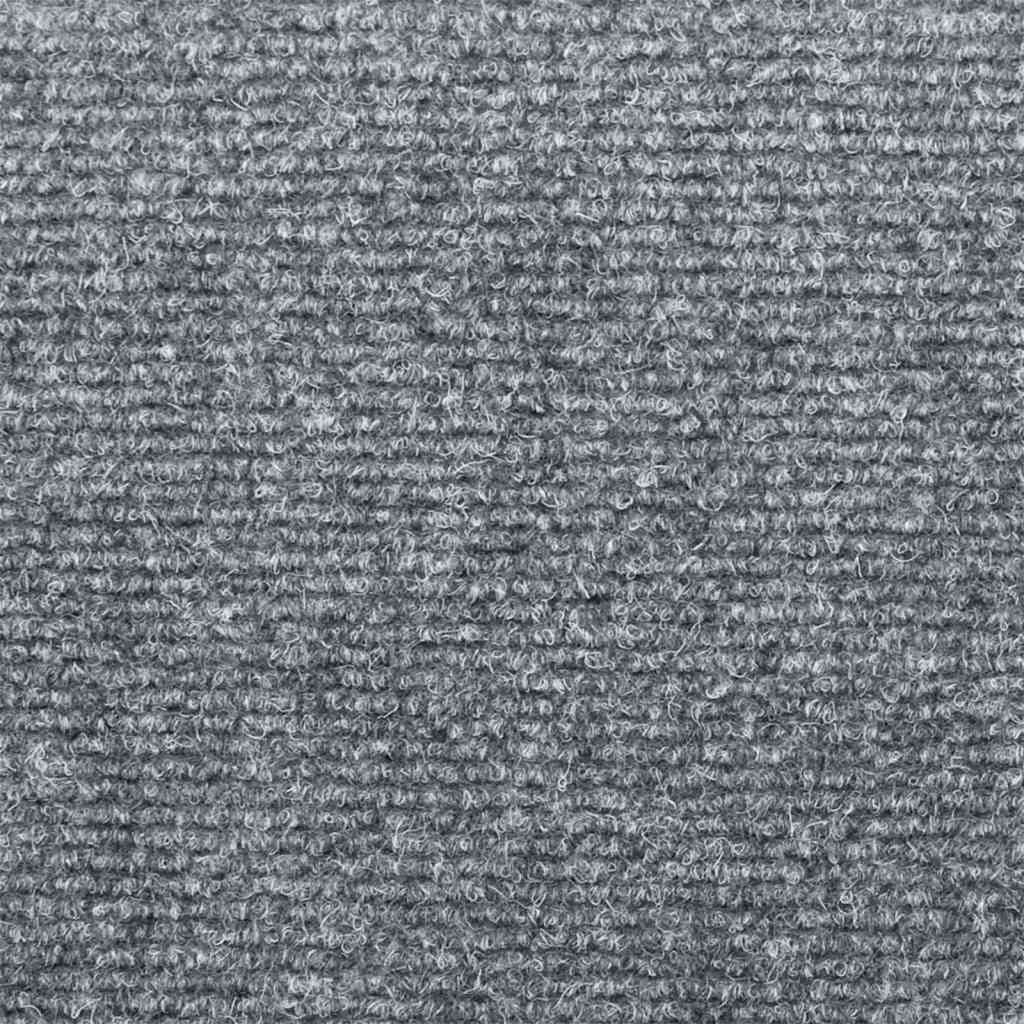 Prostirke za stepenice samoljepljive 20 kom 65x21x4 cm svijetlo sive pravokutne rubove