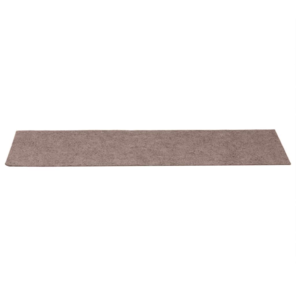 Prostirke za stepenice samoljepljive 30 kom 76x20 cm svijetlosmeđe pravokutne