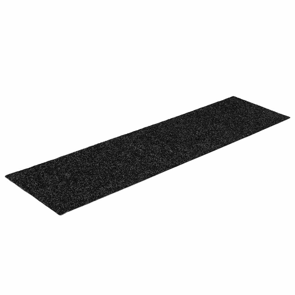 Prostirke za stepenice samoljepljive 30 kom 76x20 cm crne pravokutne