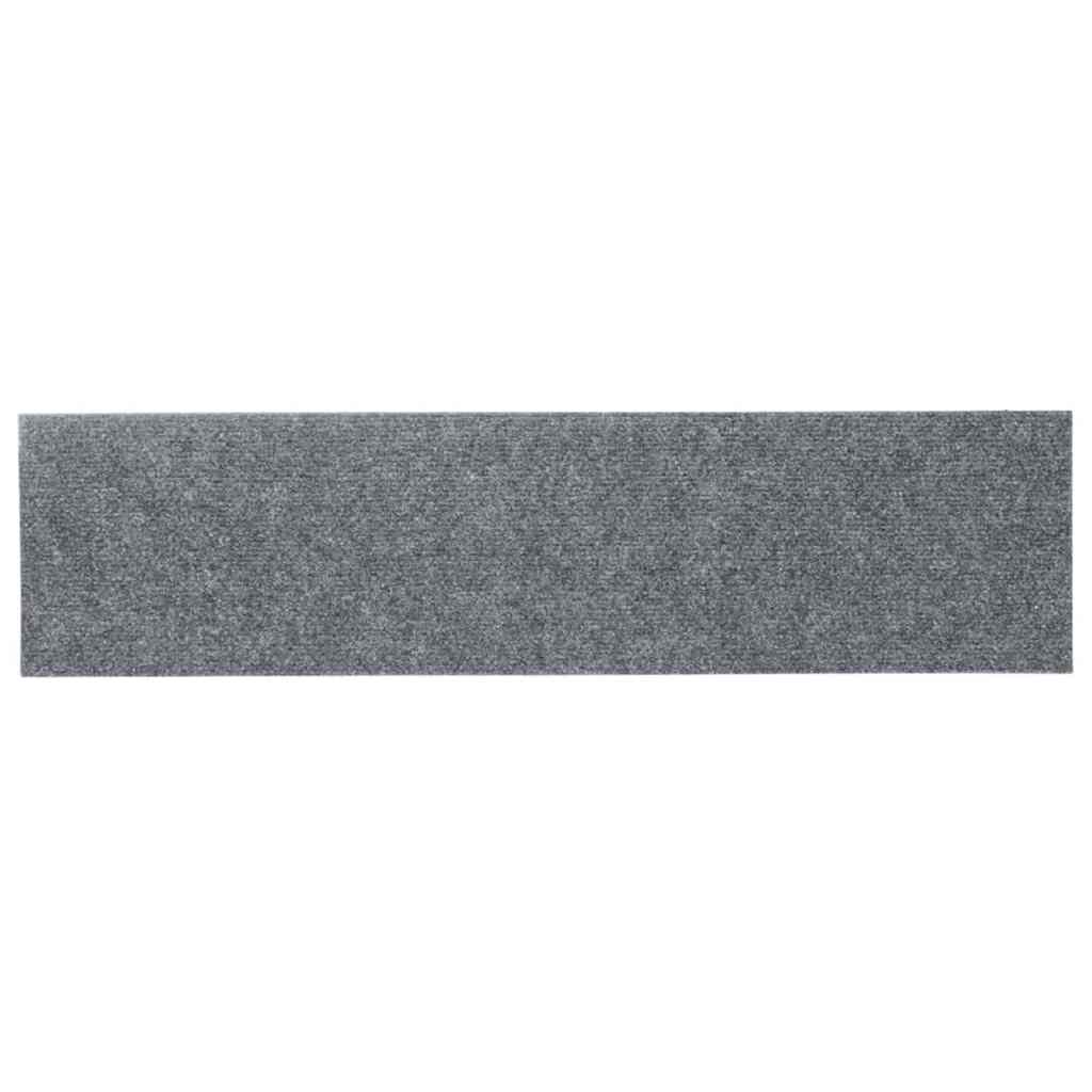 Prostirke za stepenice samoljepljive 30 kom 76x20 cm svijetlo sive pravokutne