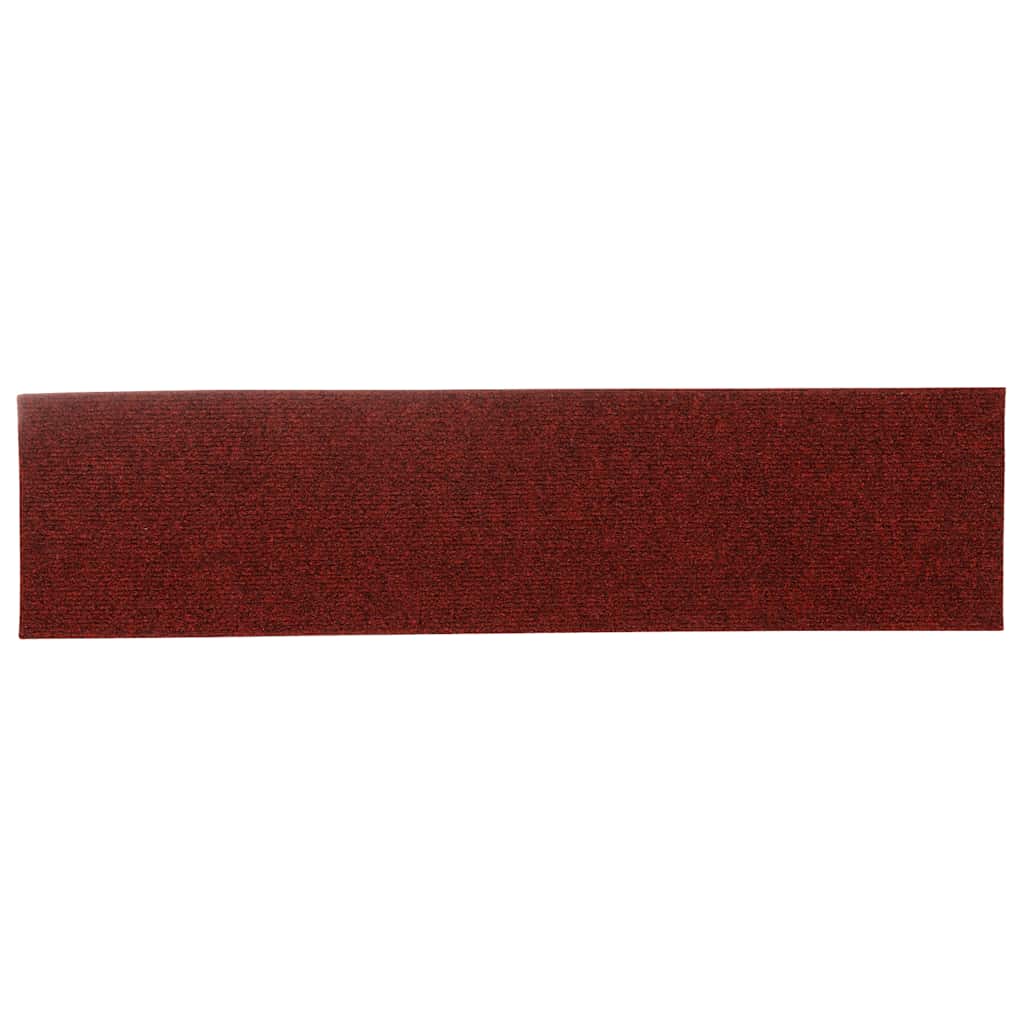 Prostirke za stepenice samoljepljive 30 kom 76x20 cm bordo crvene pravokutne