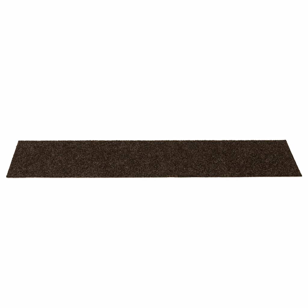 Prostirke za stepenice samoljepljive 30 kom 76x20 cm smeđe pravokutne