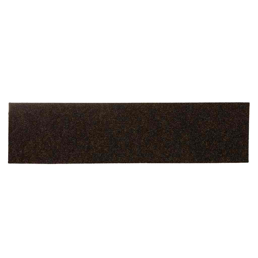 Prostirke za stepenice samoljepljive 30 kom 76x20 cm smeđe pravokutne