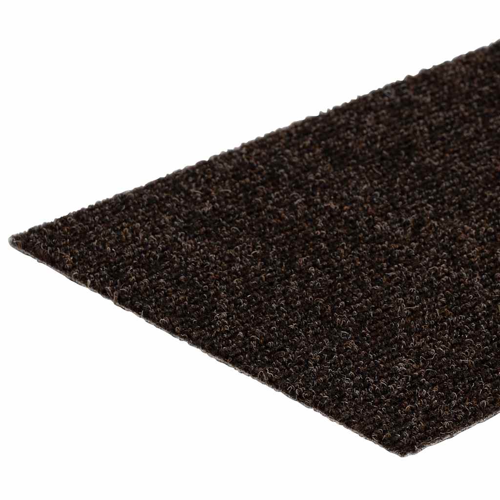 Prostirke za stepenice samoljepljive 30 kom 76x20 cm tamnosmeđe pravokutne
