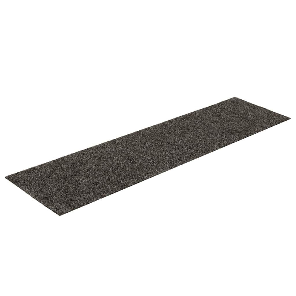 Prostirke za stepenice samoljepljive 30 kom 76x20 cm antracit pravokutne