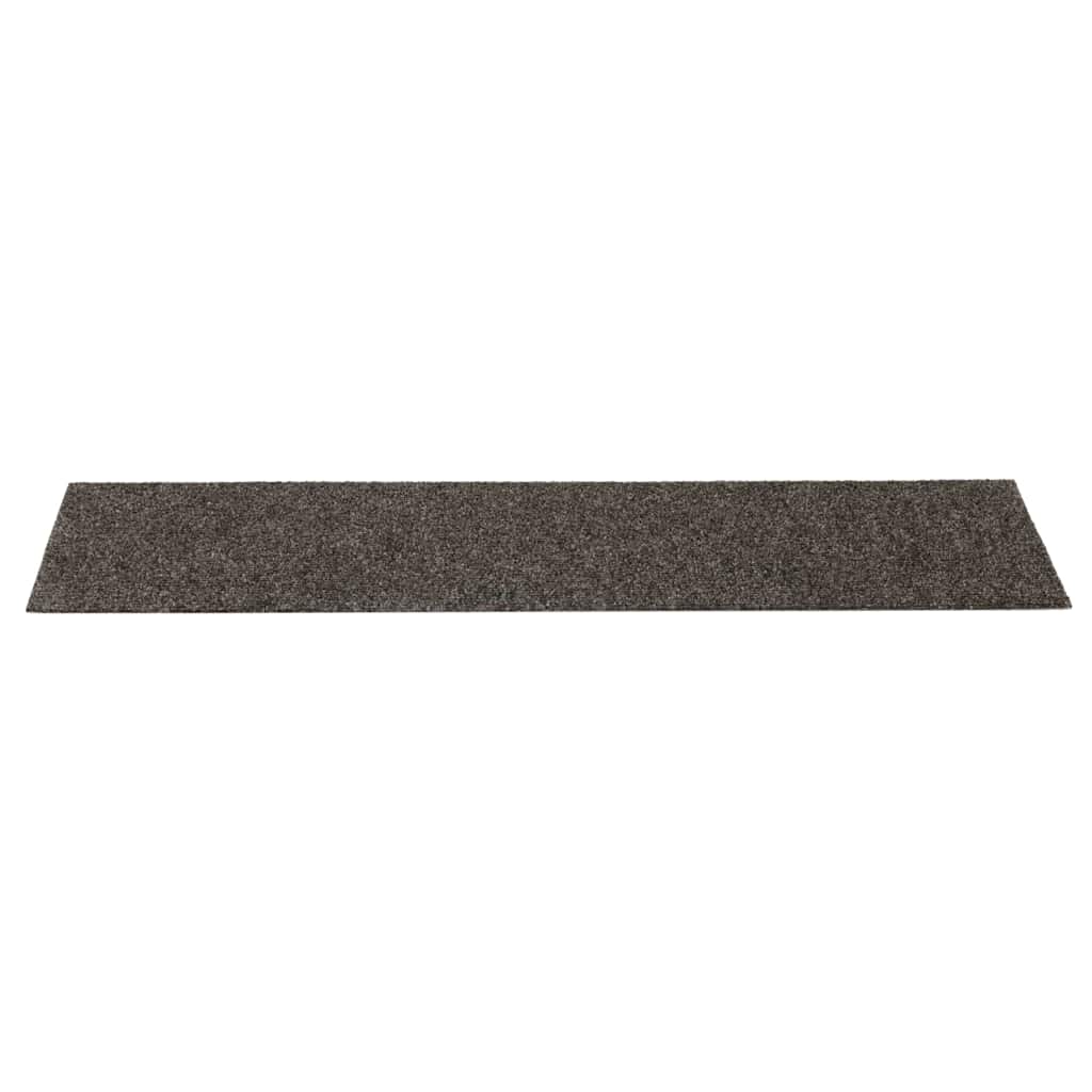 Prostirke za stepenice samoljepljive 30 kom 76x20 cm antracit pravokutne