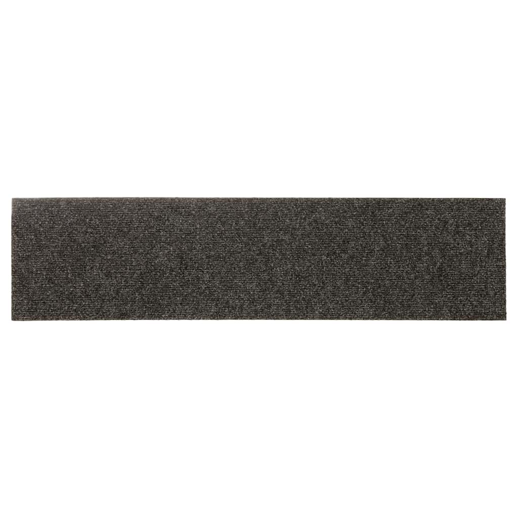 Prostirke za stepenice samoljepljive 30 kom 76x20 cm antracit pravokutne