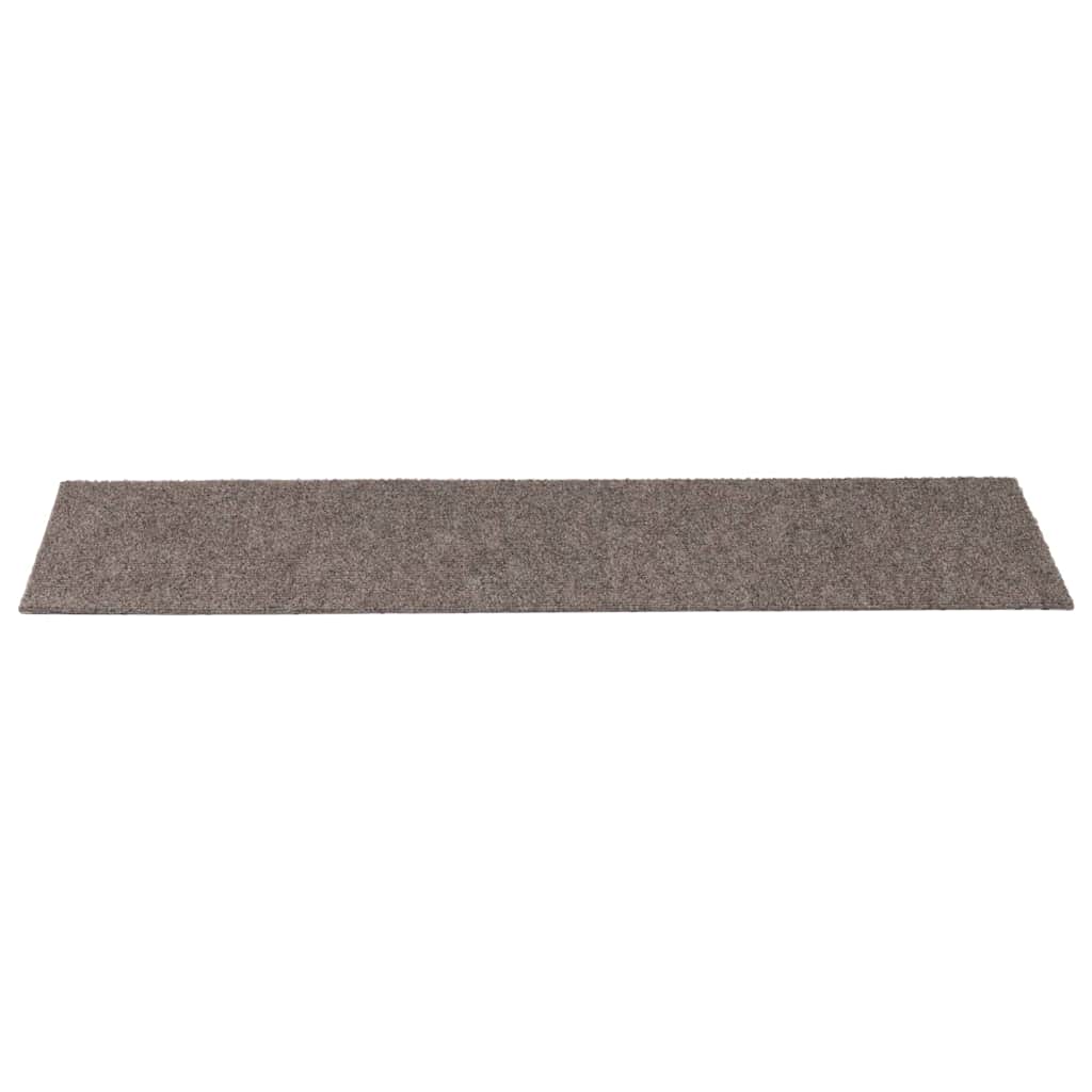 Prostirke za stepenice samoljepljive 30 kom 76x20 cm bež pravokutne