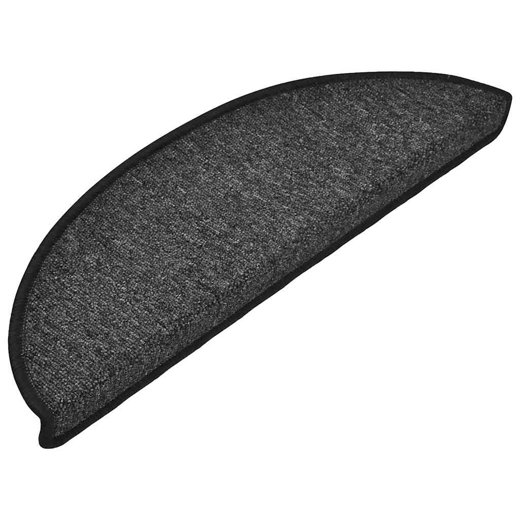Prostirke za stepenice 30 kom 56x17x3 cm antracit poluokrugle