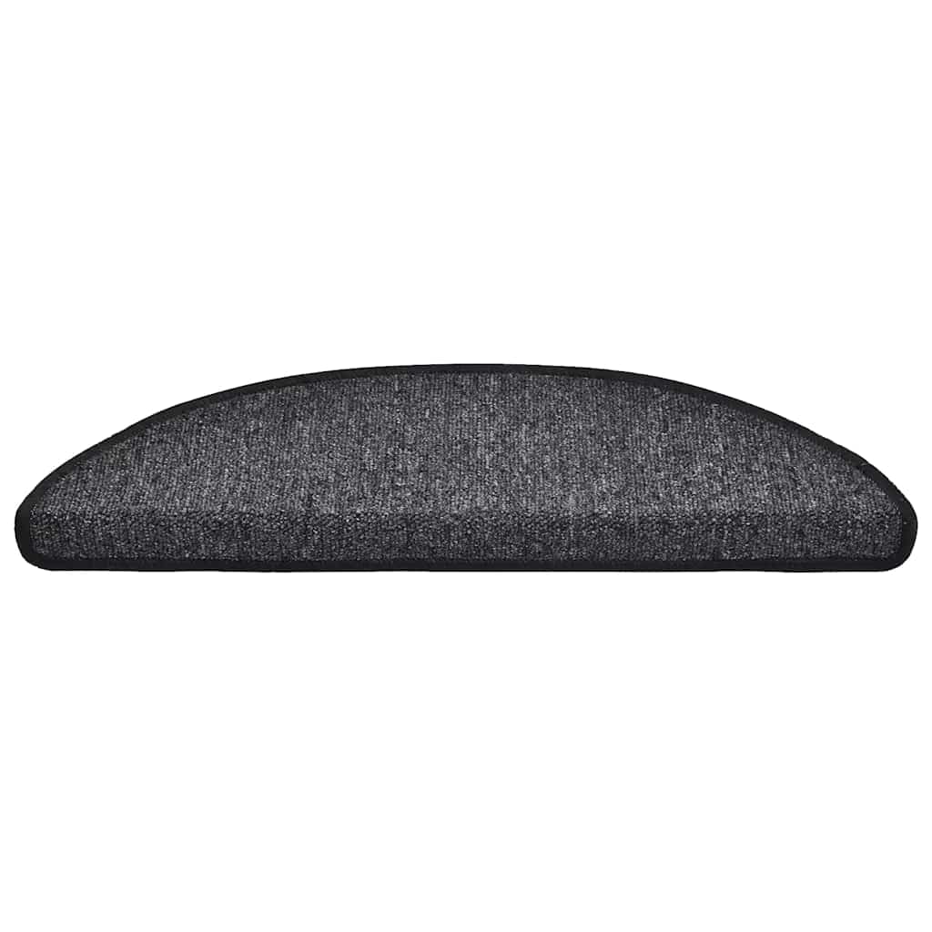 Prostirke za stepenice 30 kom 56x17x3 cm antracit poluokrugle