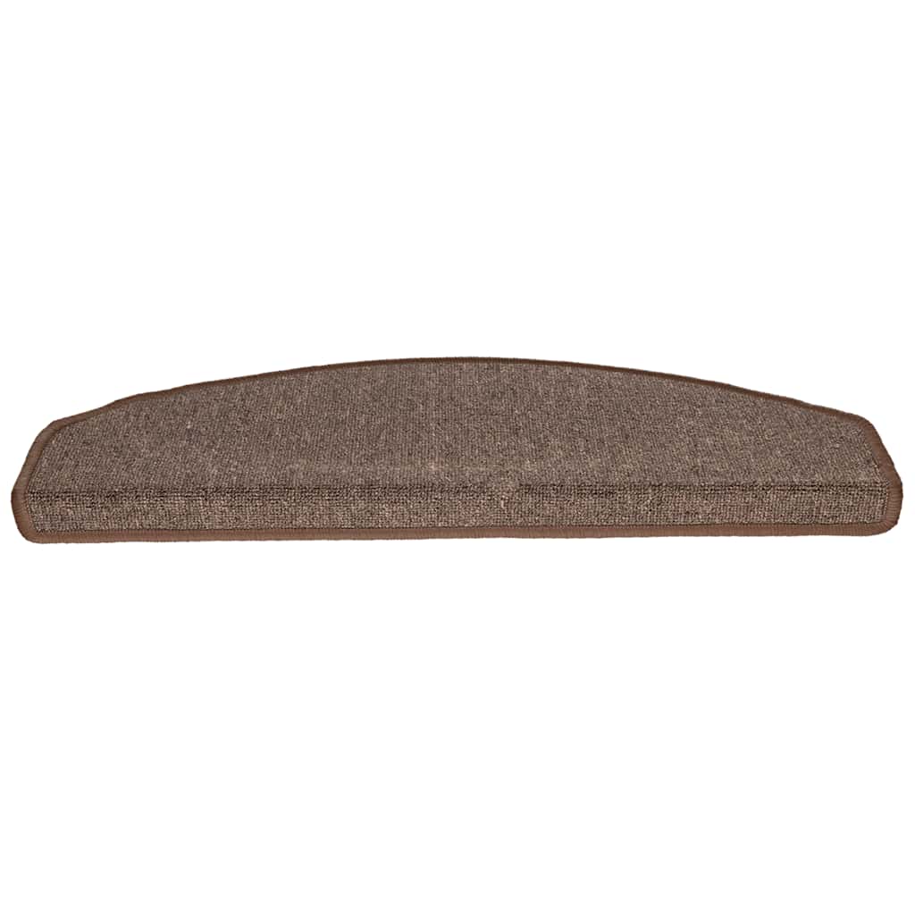 Prostirke za stepenice 30 kom 65x24x4 cm boje kave, poluokrugle, velike