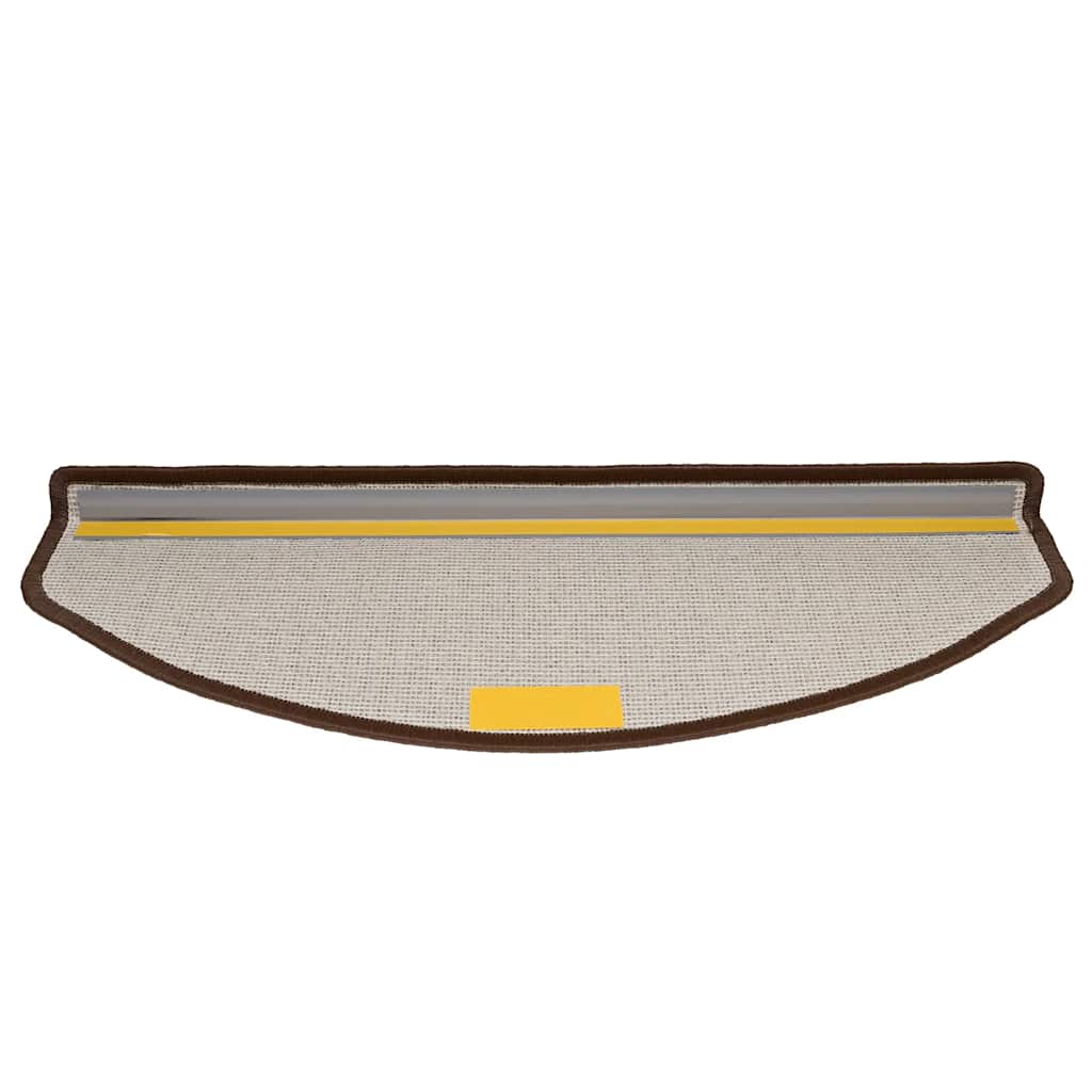 Prostirke za stepenice 30 kom 65x24x4 cm boje kave, poluokrugle, velike