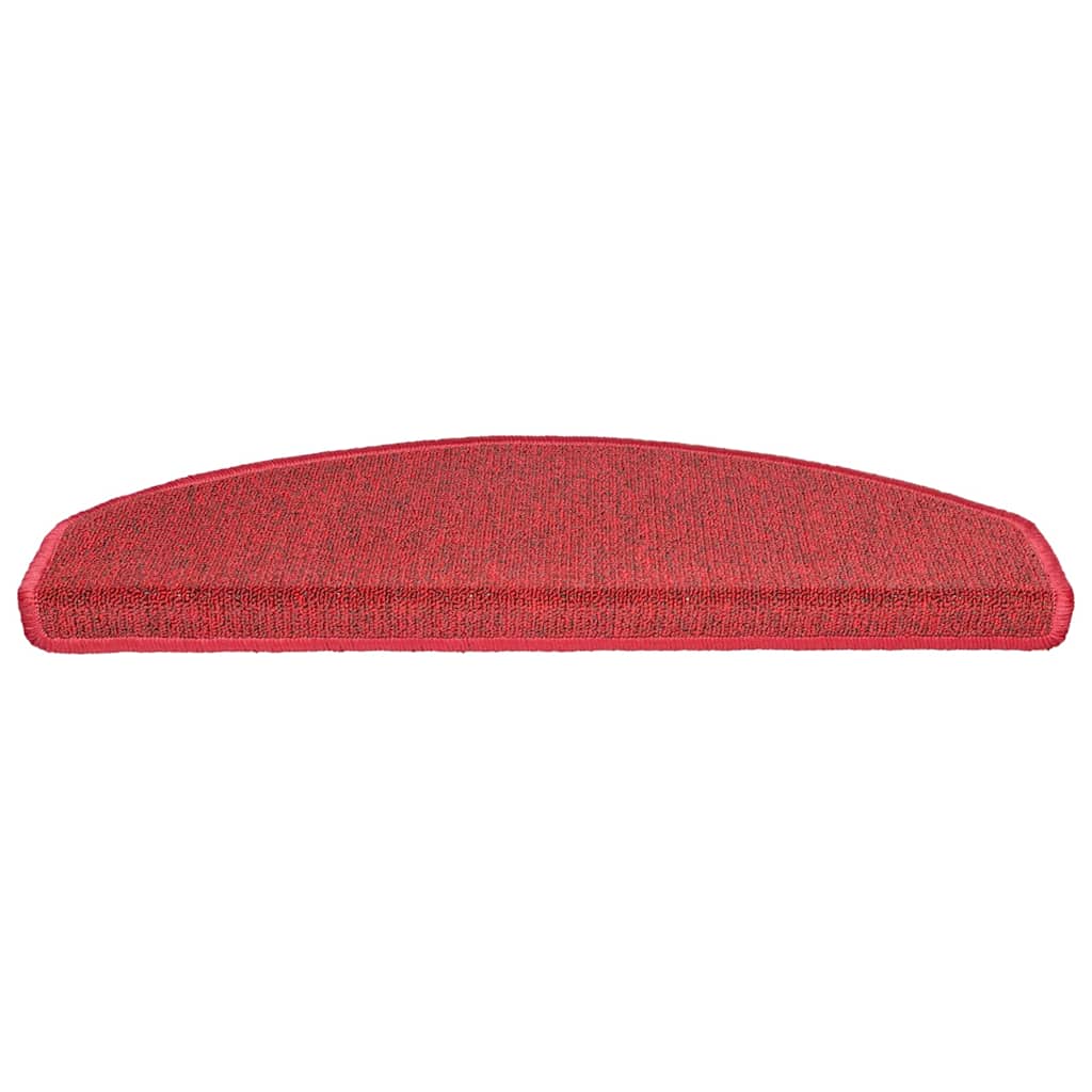 Prostirke za stepenice 30 kom 65x24x4 cm crvene poluokrugle velike