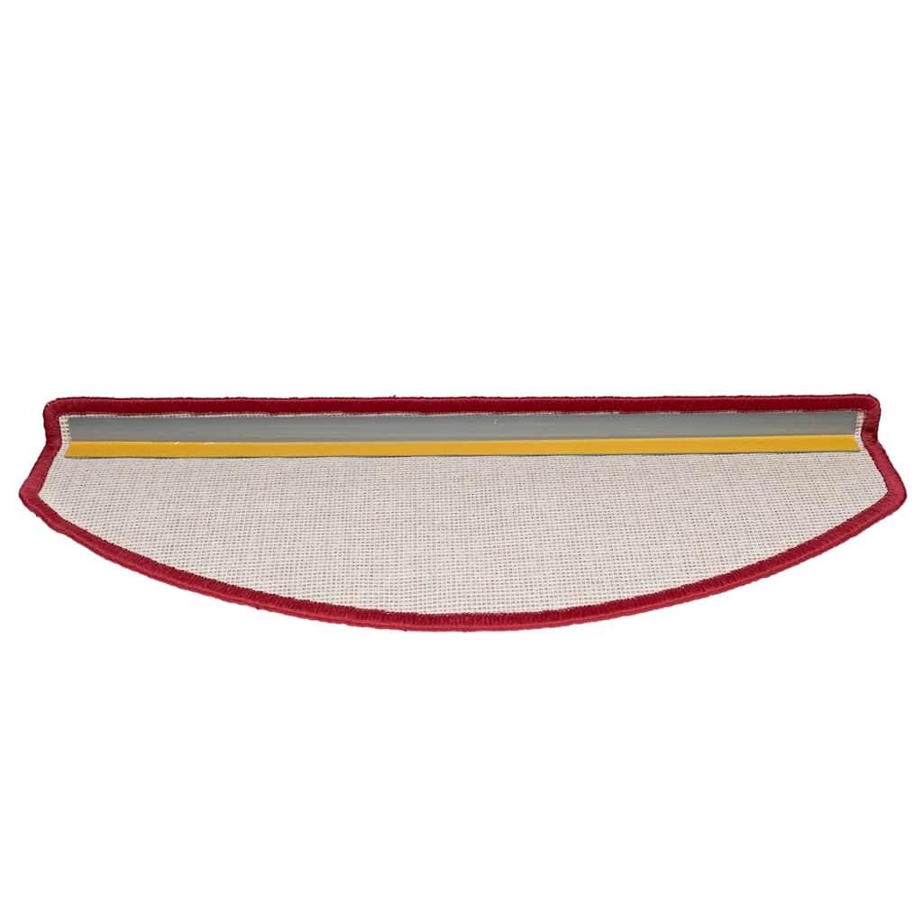 Prostirke za stepenice 30 kom 65x24x4 cm crvene poluokrugle velike