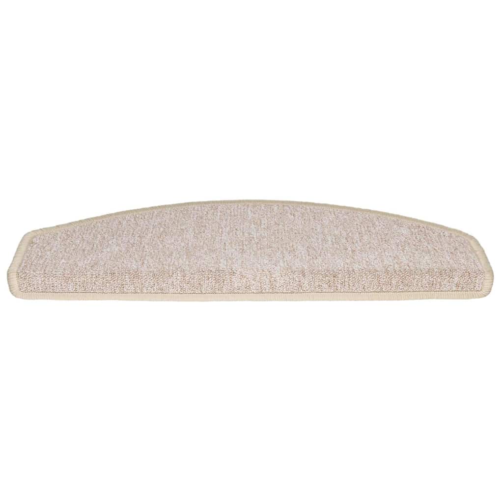 Prostirke za stepenice 30 kom 65x24x4 cm taupe poluokrugle velike