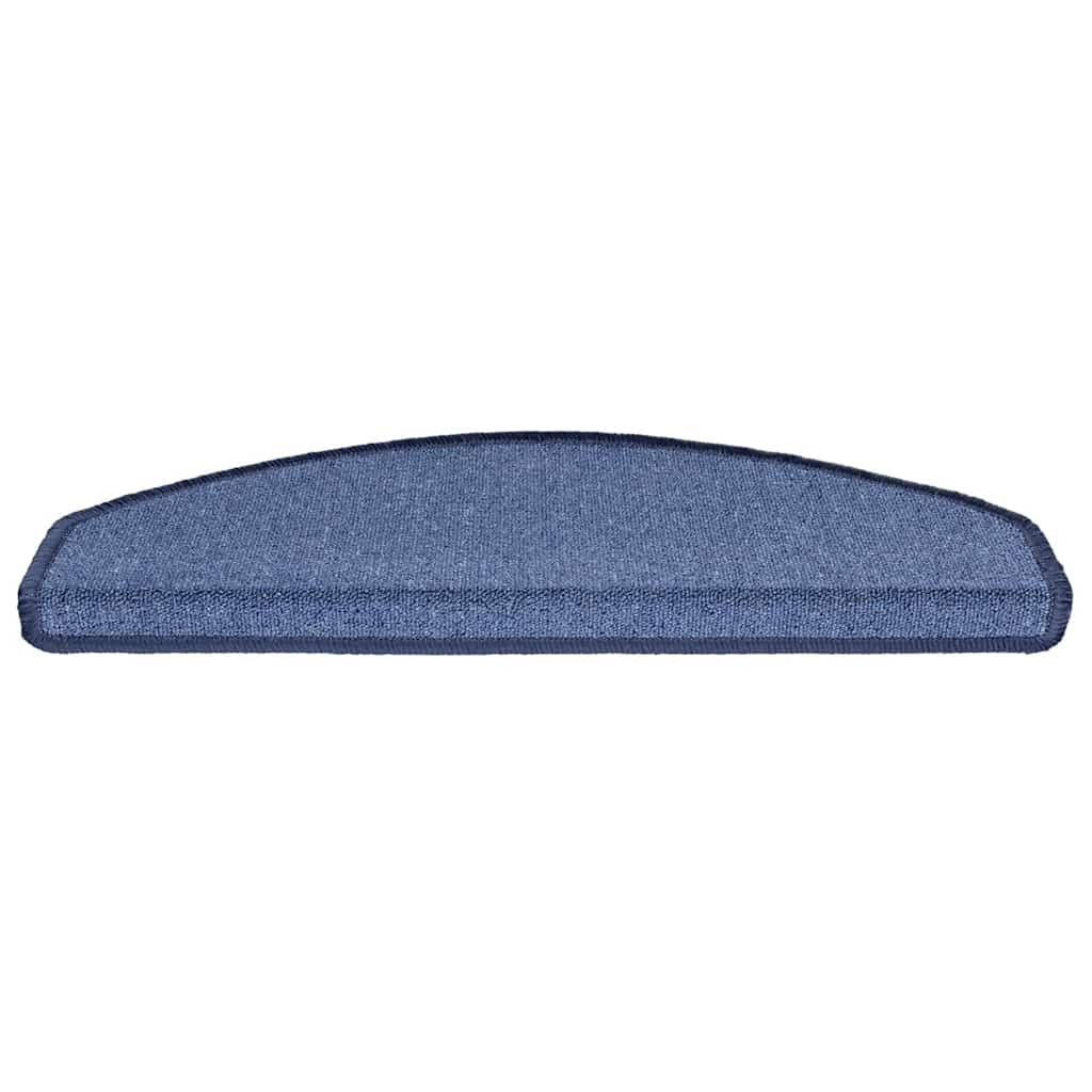 Prostirke za stepenice 30 kom 65x24x4 cm plave poluokrugle velike