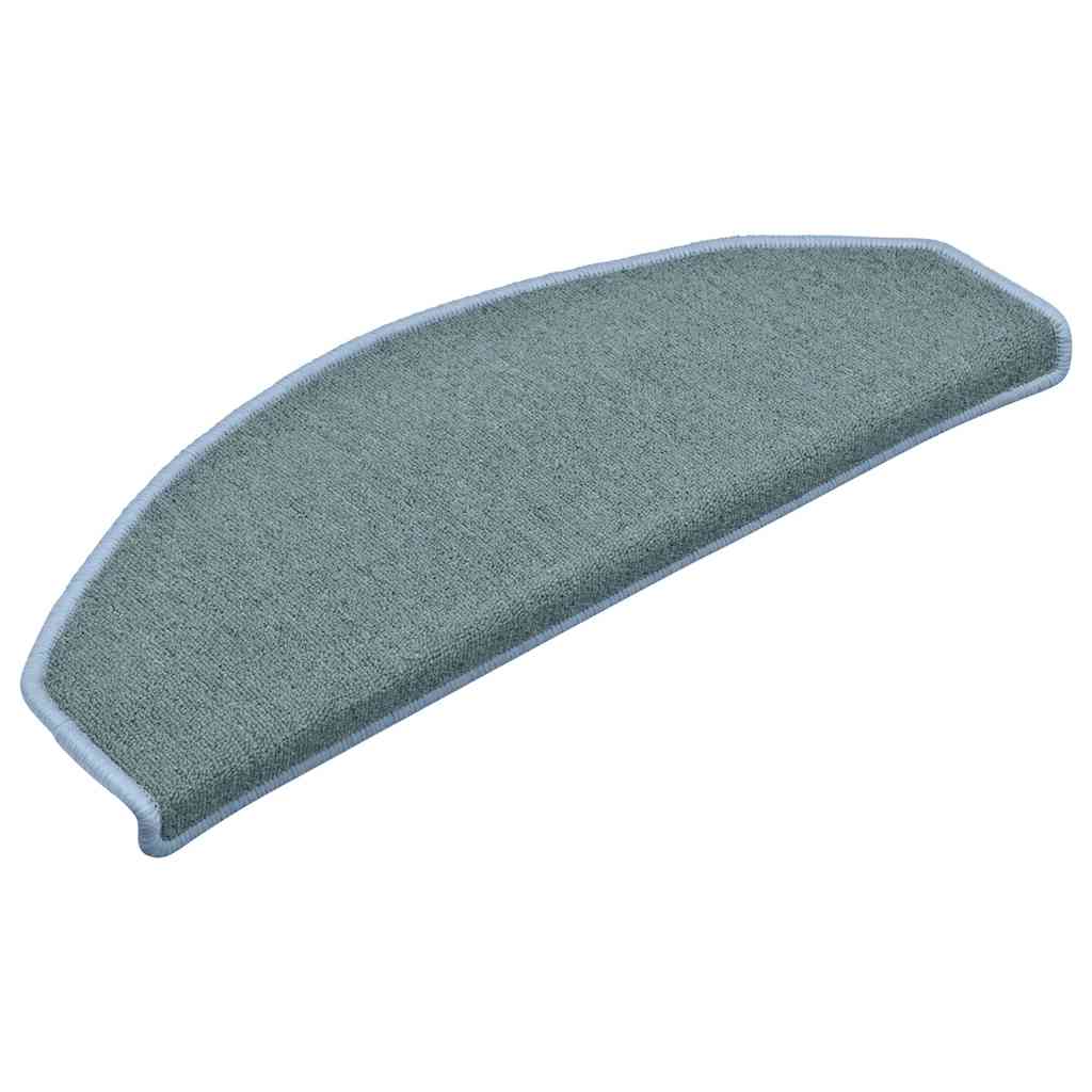 Prostirke za stepenice 30 kom 65x24x4 cm morsko plave poluokrugle velike