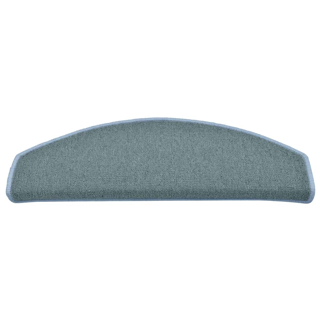 Prostirke za stepenice 30 kom 65x24x4 cm morsko plave poluokrugle velike