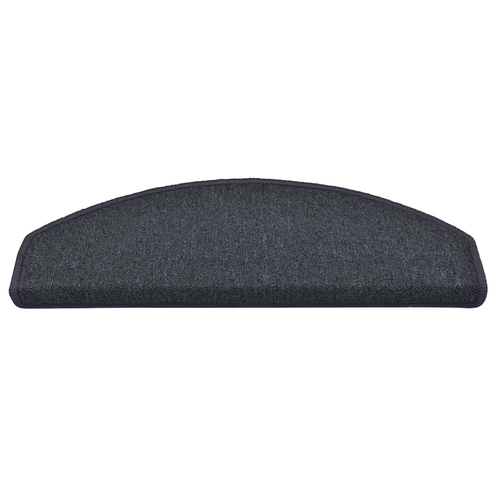 Prostirke za stepenice 30 kom 65x24x4 cm tamno sive i plave poluokrugle velike