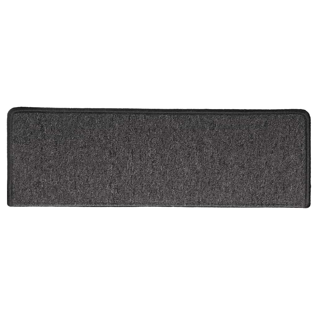 Prostirke za stepenice 30 kom 65x21x4 cm antracit pravokutni rub