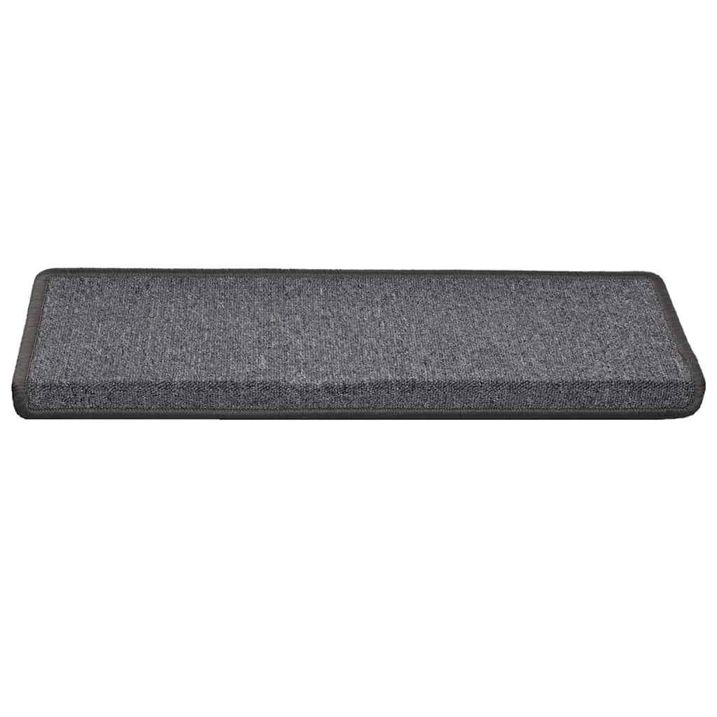 Prostirke za stepenice 30 kom 65x21x4 cm tamno sive pravokutne rubove
