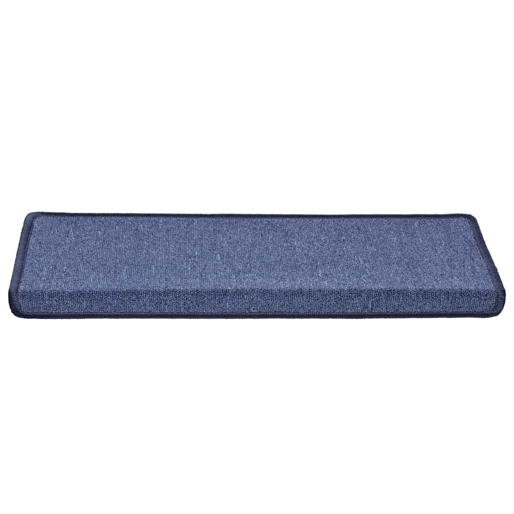 Prostirke za stepenice 30 kom 65x21x4 cm plave pravokutne rubove