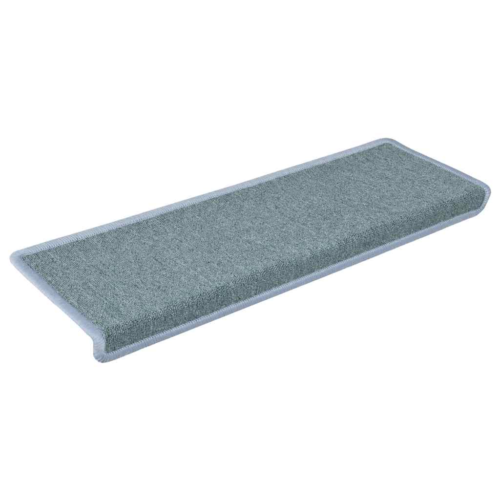 Prostirke za stepenice 30 kom 65x21x4 cm morsko plave pravokutne rubove