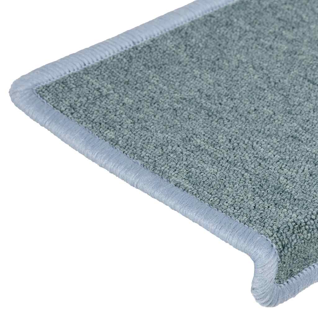 Prostirke za stepenice 30 kom 65x21x4 cm morsko plave pravokutne rubove