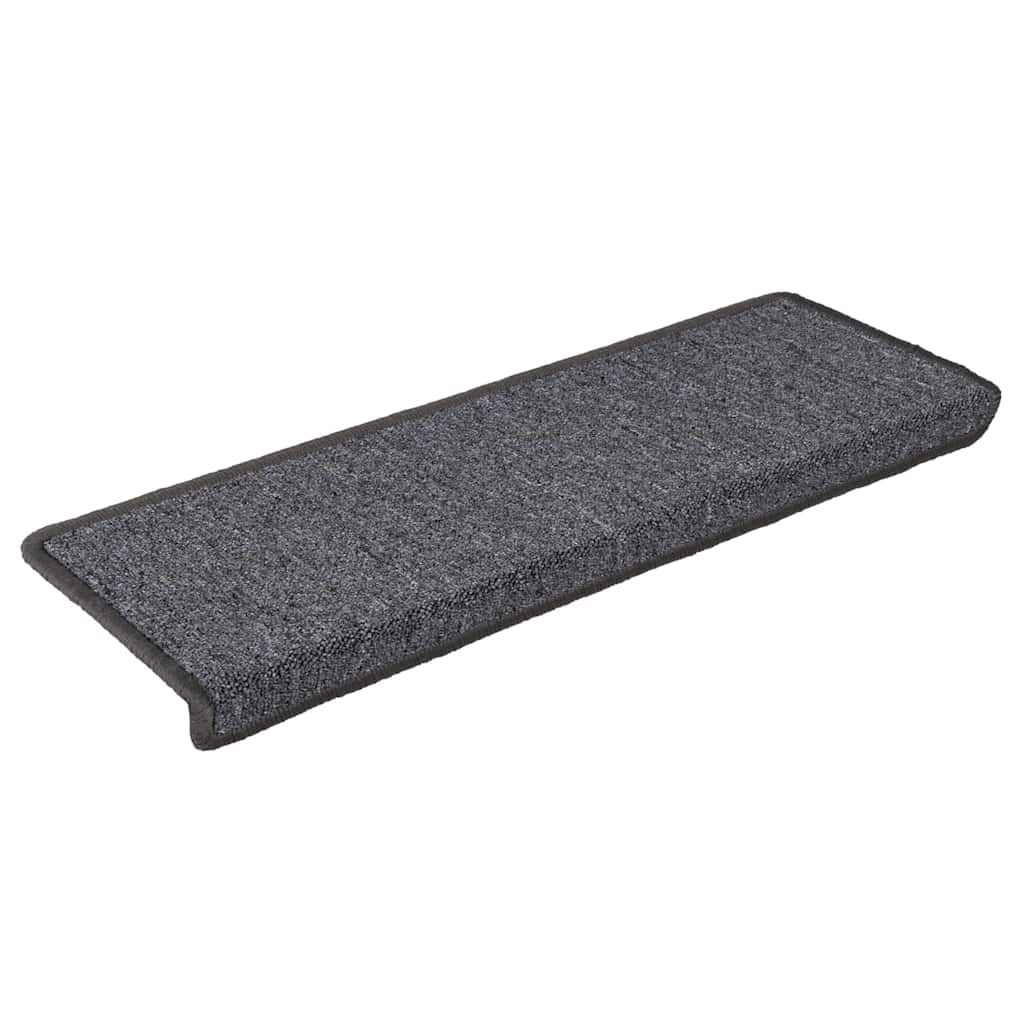 Prostirke za stepenice 30 kom 65x21x4 cm tamno sive pravokutne rubove