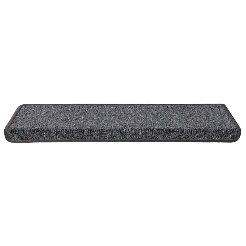 Prostirke za stepenice 30 kom 65x21x4 cm tamno sive pravokutne rubove