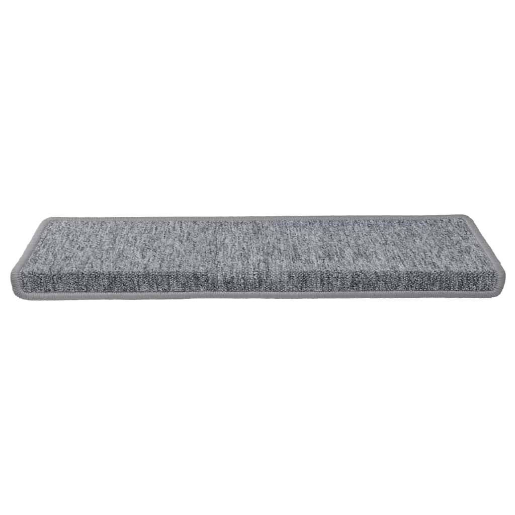 Prostirke za stepenice 30 kom 65x21x4 cm svijetlo sive pravokutne rubove