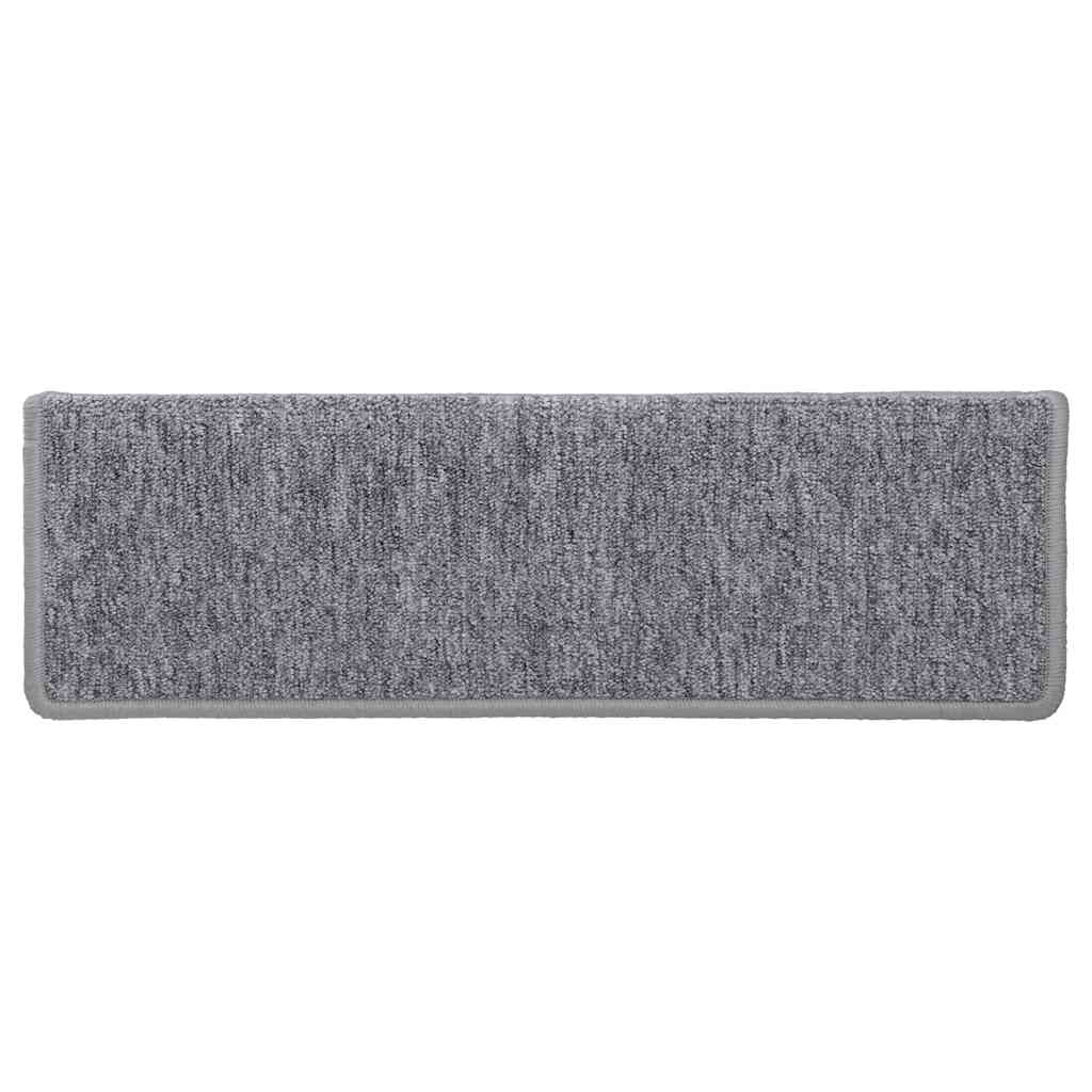 Prostirke za stepenice 30 kom 65x21x4 cm svijetlo sive pravokutne rubove